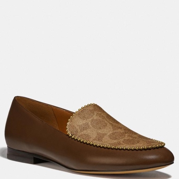 Coach Shoes - COACH Harper Beadchain Signature Mix Loafers